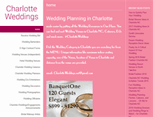 Tablet Screenshot of charlotteweddings.net